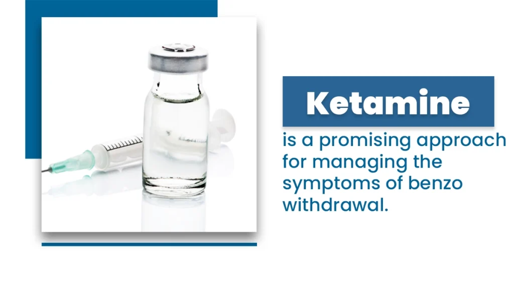 Ketamine is a promising approach for managing the symptoms of benzo withdrawal.